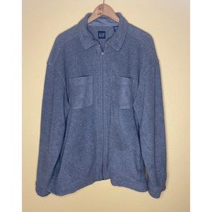 Gap Zip Up Long Sleeve Gray Jacket | Men’s Size Large